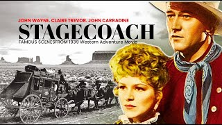 Stagecoach  1939 Western Noir featuring John Wayne film westernfilm [upl. by Thadeus]