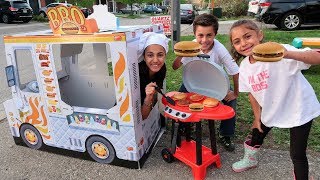 Kids Play Cooking with BBQ Grill Toy [upl. by Jeanne]