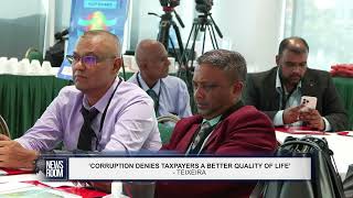 ‘CORRUPTION DENIES TAXPAYERS A BETTER QUALITY OF LIFE’ TEIXEIRA [upl. by Ahsemat]