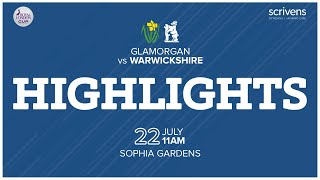 HIGHLIGHTS  Glamorgan v Warwickshire  Royal London Cup [upl. by Alemap516]