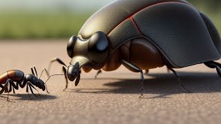 The Ants duel with beetle insect animal Life Live [upl. by Pennington]