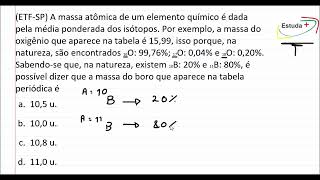 Como calcular a massa de um elemento que aparece na tabela periódica [upl. by Leoline]