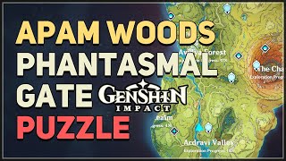 Apam Woods Phantasmal Gate Puzzle Genshin Impact [upl. by Hanyaz]