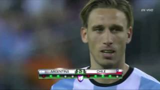 Argentina vs Chile 2016 24 Este Error de Lucas Biglia le costo el campeonato a Argentina [upl. by Netfa]