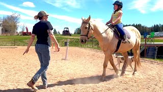 My First RIDING Lesson [upl. by Aracat]