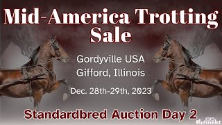 Standardbred Sale Day 2  2023 Mid America Trotting Sale [upl. by Eloc]