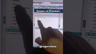 Debian XFCE vs Gnome no Proxmox instalação debian linux proxmox gnome xfce xrdp ti homelab [upl. by Isma]