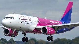 Wizzair London Luton Plane Spotting Airbus A320 Sharklets Wizz Air Wizzcom Hungary Airplanes [upl. by Auohc]