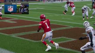 NFL Madden Sim Cincinnati Bengals at Kansas City Chiefs Week 2 2024 [upl. by Annaitsirk]