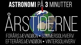 Årstiderne  efterårsjævndøgn  vintersolhverv  forårsjævndøgn  sommersolhverv  astronomi [upl. by Risley]