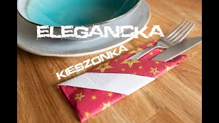 Jak zrobić kieszonkę na sztućce ❤️ ❤️ ❤️ Stół wigilijny✅✅✅ [upl. by Aeniah]