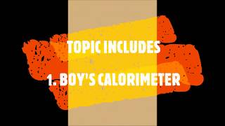 BOYS CALORIMETER IN HINDI  CALORIMETER  ENGINEERING CHEMISTRY [upl. by Tigram]