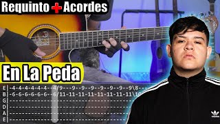 En La Peda  Junior H  Requinto  Acordes  TABS  Tutorial Guitarra [upl. by Ybsorc]