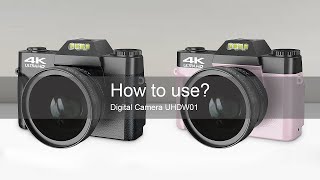 How to use digital camera UHDW01 [upl. by Stockmon]