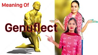 What is genuflect meaning of genuflect 🫡  vocabulary  genuflect english learning [upl. by Eilrac]