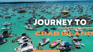 Crab Island Florida journey on pontoon boat in Destin  Florida [upl. by Todd]