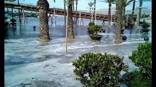 Tourist swept out to sea in Majorca dies after meteotsunami hits Spanish island [upl. by Atirehc828]