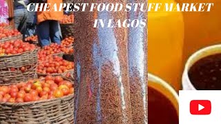 Newly OPENED CHEAP FOOD STUFF MARKET in Lagos  NOT MILE 12 MARKET VLOG [upl. by Akiehs]