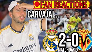 🚨FAN REACTIONS  MADRID LOSE CARVAJAL FOR THE SEASON DESPITE WIN vs VILLARREAL 20 WITH SICK GOALS [upl. by Adnamahs]