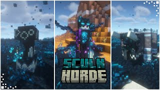 Sculk Horde Minecraft Mod Showcase  Difficulty Mod Sculk Revamp New Boss amp Mobs  119120 [upl. by Nrubloc]