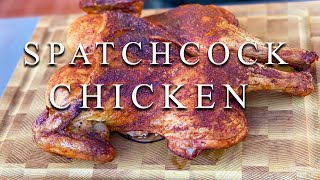 How To SPATCHCOCK And Smoked A Chicken On The  Pitboss Grill KC Combo  Pellet Grill [upl. by Nalehp]