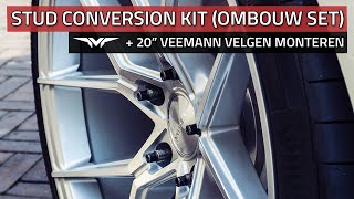 Ombouwset wielbouten Stud conversion kit amp 20quot Veemann velgen monteren [upl. by Oluas]