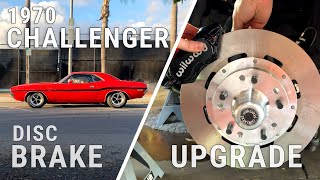 Hemi Swapped 1970 Challenger Gets a Major Upgrade Wilwood Big Brake Kit Front and Rear [upl. by Ylicis]