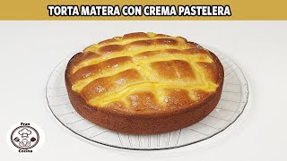 Torta matera con crema pastelera  fran cocina [upl. by Ainitsirc]