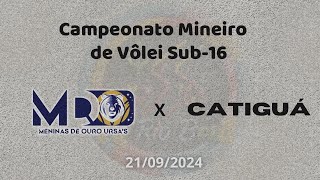 Meninas de OuroUrsas x CatiguÃ¡  Campeonato Mineiro de VÃ´lei Regional sub 16 [upl. by Patton646]