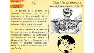 Artículo 10 de la Constitución Española [upl. by Annahs648]