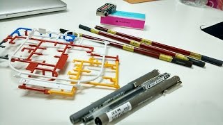 Prepping  Gunpla Polishing Sanding amp Panel Lining Tools [upl. by Amri]