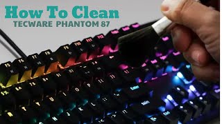 How To Clean Your Mechanical Keyboard  TECWARE PHANTOM 87 RGB [upl. by Ferris]