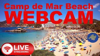 LIVE WEBCAM Camp de Mar Beach 4K UHD from Mallorca 🇪🇸 livestream mallorca baleares [upl. by Wei]