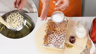 Crispy Cinnamon Snowflakes for Winter Desserts [upl. by Dorlisa]