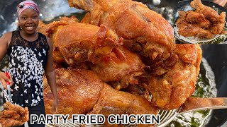 How To Make amp Fry Chicken  Perfect Way To Season amp Fry Chicken  Ghana Party Style Fry Chicken [upl. by Retsevlys]