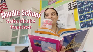 Day In The Life of a Middle School Substitute Teacher  What to Expect as a Substitute Teacher [upl. by Holbrooke]