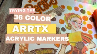 ARRTX Acrylic Markers  36 Colors Review [upl. by Pandora]