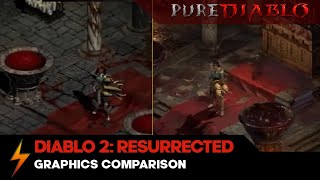 Diablo 2 Resurrected Graphics Comparison Footage [upl. by Heim]