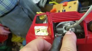 Repairing Craftsman Weedwacker pullstarter [upl. by Lustig]