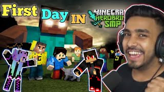 my first day in HEROBRINE SMP 🔥  ft TechnoGamerzOfficial minecraft mcflame herobrinesmp [upl. by Elitnahc452]