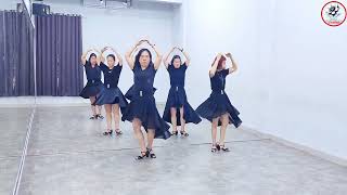 DIBALAS DENGAN DUSTA  LINEDANCE  INTERMEDIATE LEVEL  KRISAN GROUP  DEMO [upl. by Nagap]