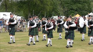 City of Aberdeen Pipe Band take 2nd place in Grade 4A bands at 2023 Aberdeen Highland Games [upl. by Airtemed]