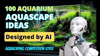 100 Aquarium Aquascape Ideas Designed by AI  Aquascape Competition Style [upl. by Akkim]