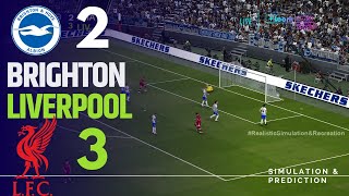 BRIGHTON 23 LIVERPOOL • Highlights • EFL Cup 2425  SimulationRecreation [upl. by Oznarol344]