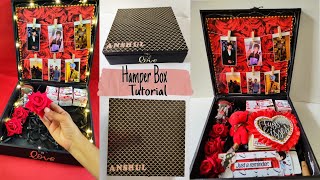 How To Make Hamper Box at home step by step Tutorial by Creativpiu [upl. by Baptist61]