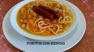 POROTOS CON RIENDA TRADICIONAL DE CHILE Silvana Cocina y Manualiidades [upl. by Olsen]