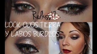 Tutorial look ojos tierralabios burdeos [upl. by Marius732]