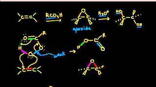 Epoxide formation and anti dihydroxylation  Alkenes and Alkynes  Organic chemistry  Khan Academy [upl. by Ahsilra262]