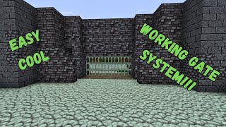 How To Build a Working Castle Gate in Minecraft Bedrock 120 xboxps4mcpewindows 10 [upl. by Silecara]