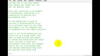 Python 3 Programming Tutorial 16 Algorithms amp Pseudocode How to plan your programs [upl. by Alyakim]